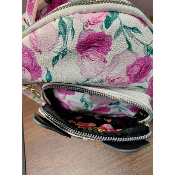 Betsey Johnson Husky Dog Floral Mini Backpack - Picture 5 of 15